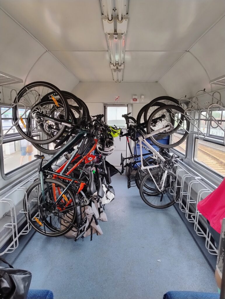 Bike carriage on train